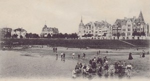 Blick auf die Strandpromenade vom Osterdeich in Bremen (damals)
