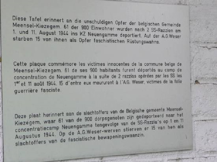 Bild über Inschrift der Denkmaltafel am Schützenhof