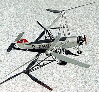 Das Bild zeigt den ersten Hubschrauber