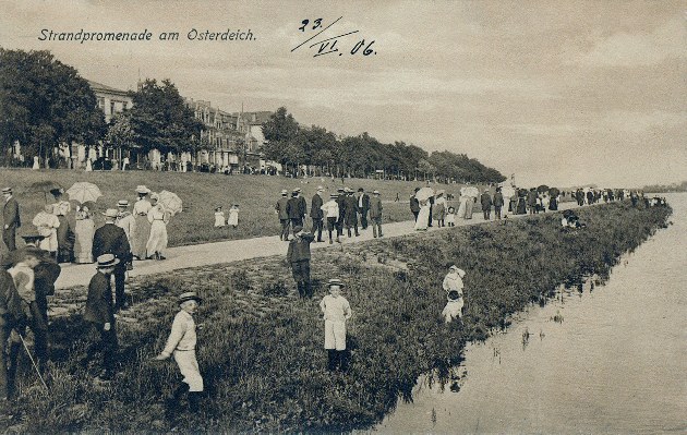 Dieses Bild zeigt die Weserpromenade 1906