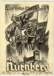 Plakat - Adolf Hitler Marsch, 1936 Nürnberg