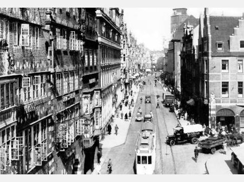 Dieses Bild zeigt eine historische Aufnahme von der Obernstraße, Bremen